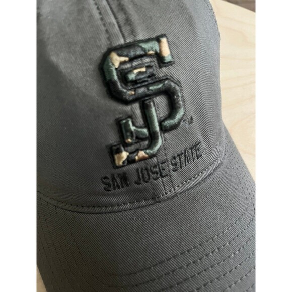 San Jose State Spartans Hat Cap Strap Back Operation Hat Trick OHT Olive Camo sj - Picture 3 of 11